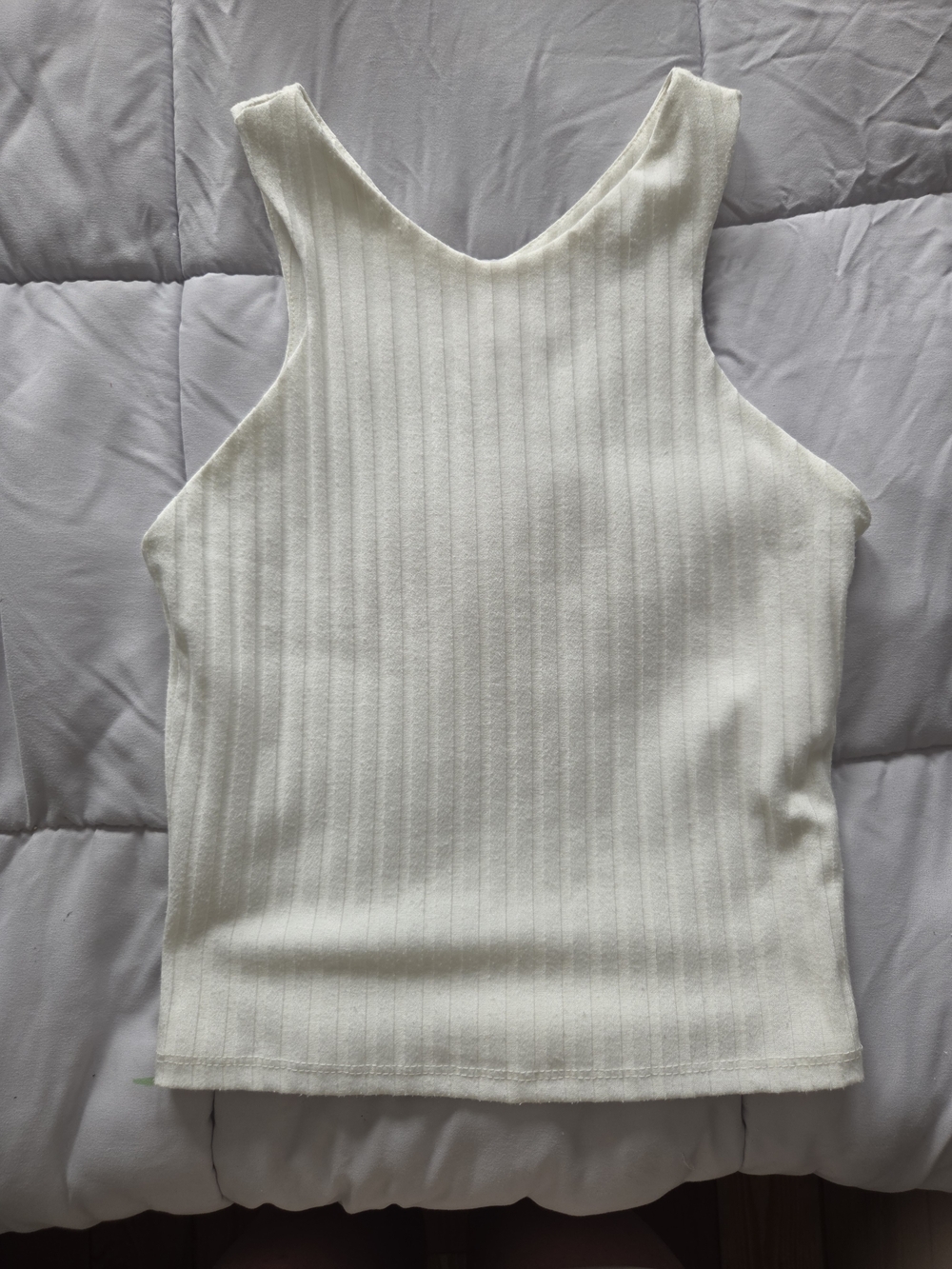 Treasure & Bond Ribbed Tank Top - White
